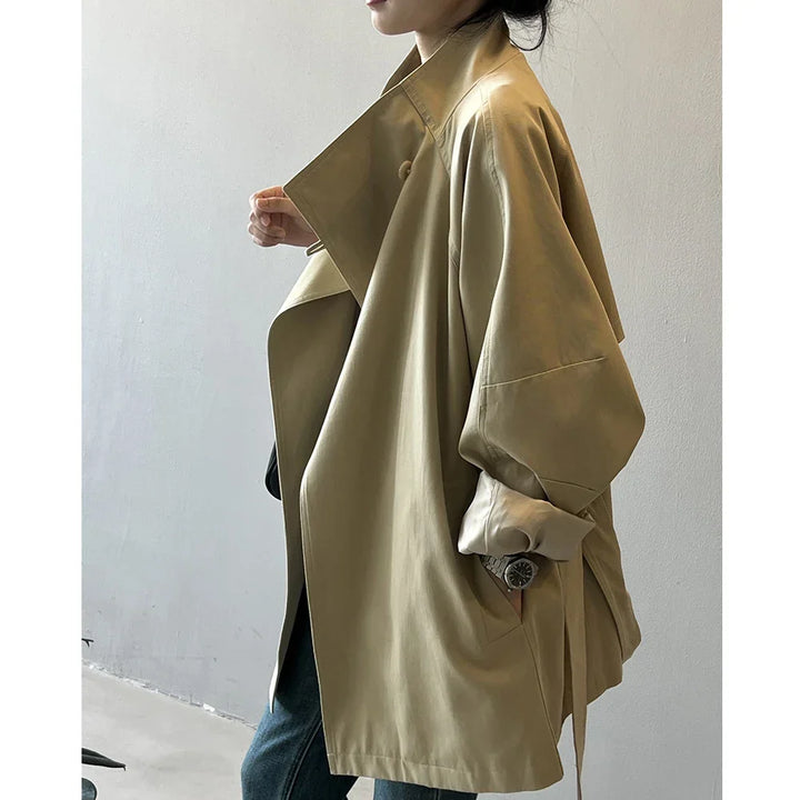 Women's Stand Collar Trench Coat