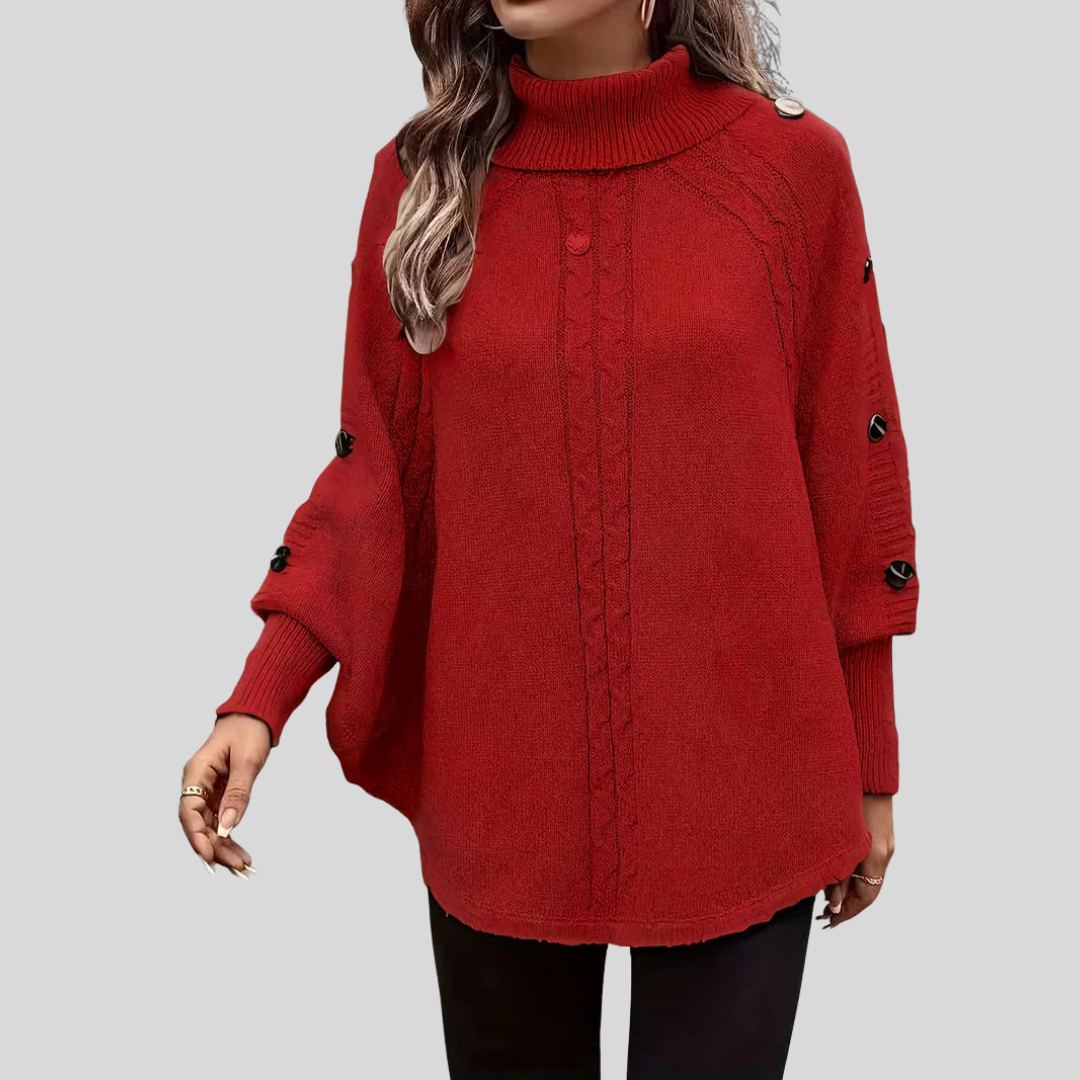 HOPE | High-neck cable-knit sweater