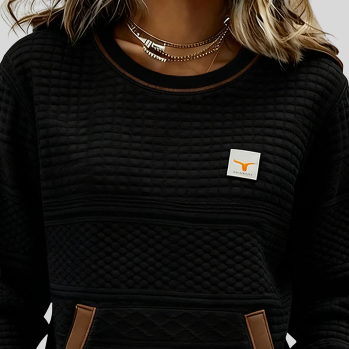 ELLA | Colorblock sweatshirt with kangaroo pocket