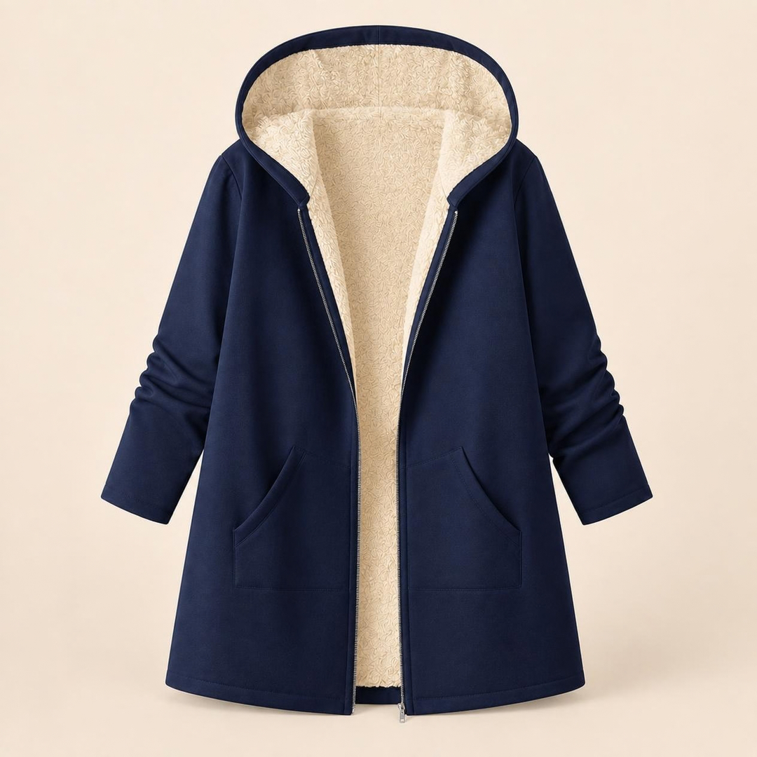 Odessa | Cozy Fleece-Lined Hooded Coat