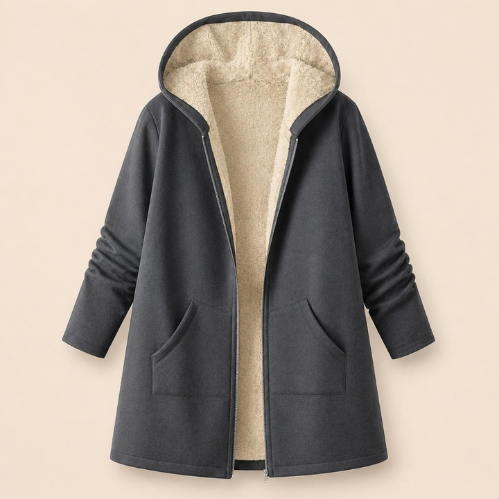 Odessa | Cozy Fleece-Lined Hooded Coat