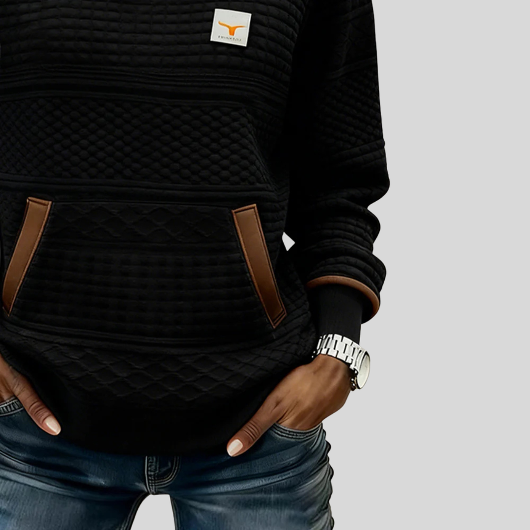 ELLA | Colorblock sweatshirt with kangaroo pocket