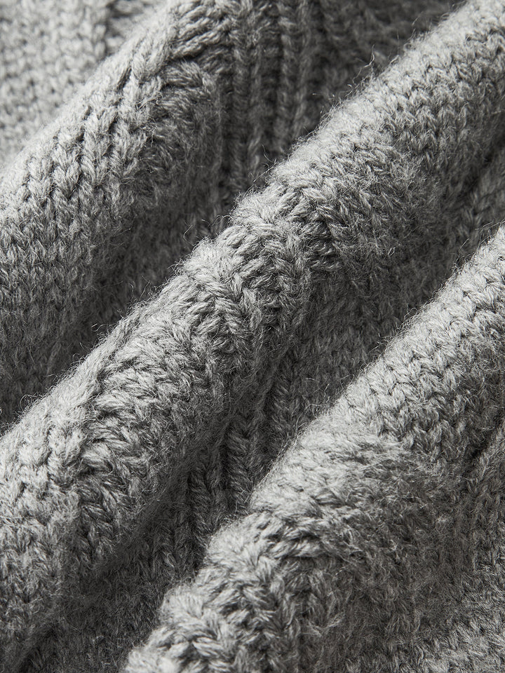 Dual-Sided Bow Cable-Knit Vest