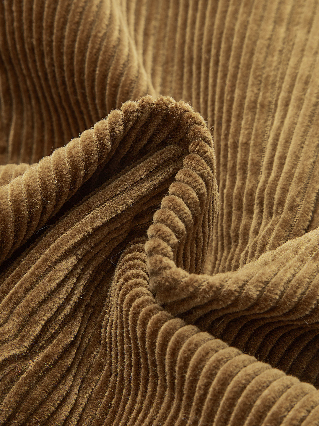 Corduroy Wide-Shoulder Fitted Blazer