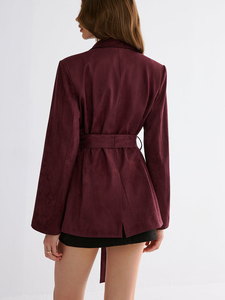 Minimal Belted Blazer