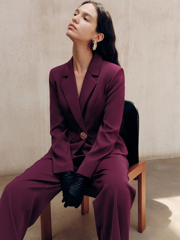 Metal Detail Tailored Blazer