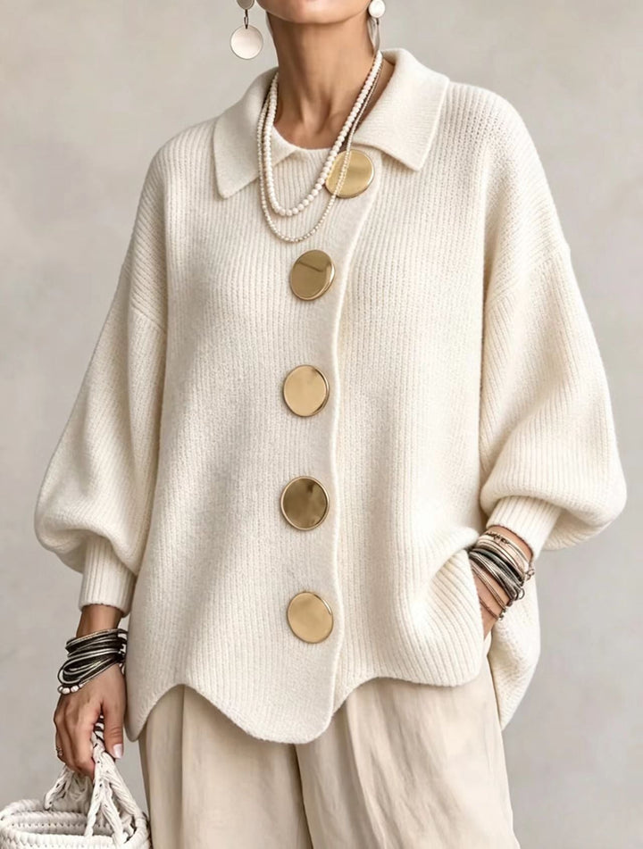 RUTH | Oversized collared cardigan