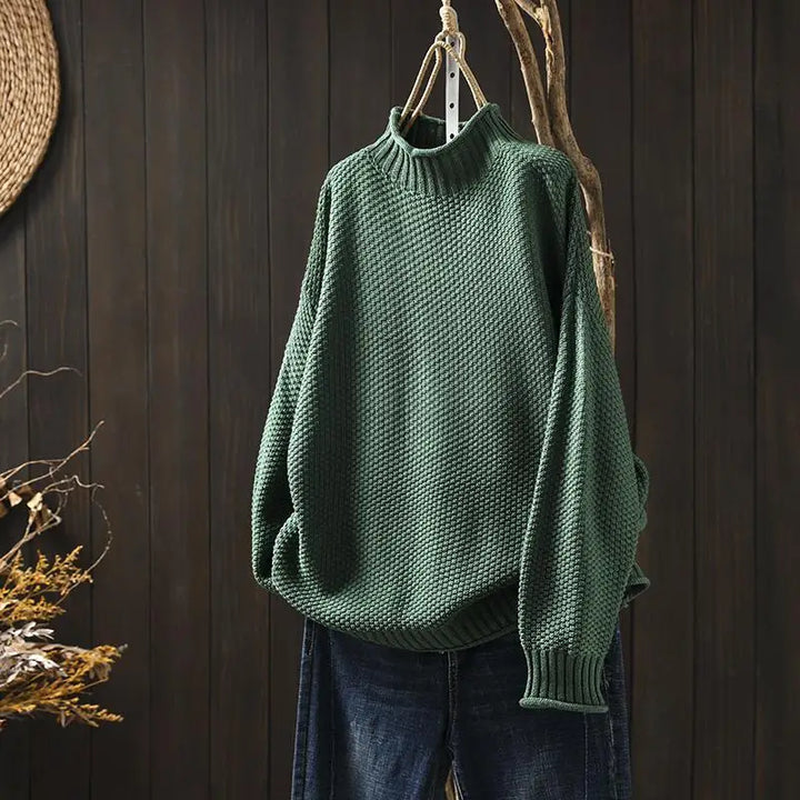 P|H - Relaxed Mock Neck Knit Sweater Ruth