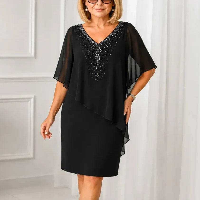 Women's Elegant Draped Dress