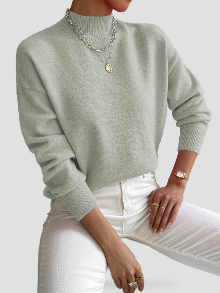 Elegant Soft Knit Turtleneck Sweater