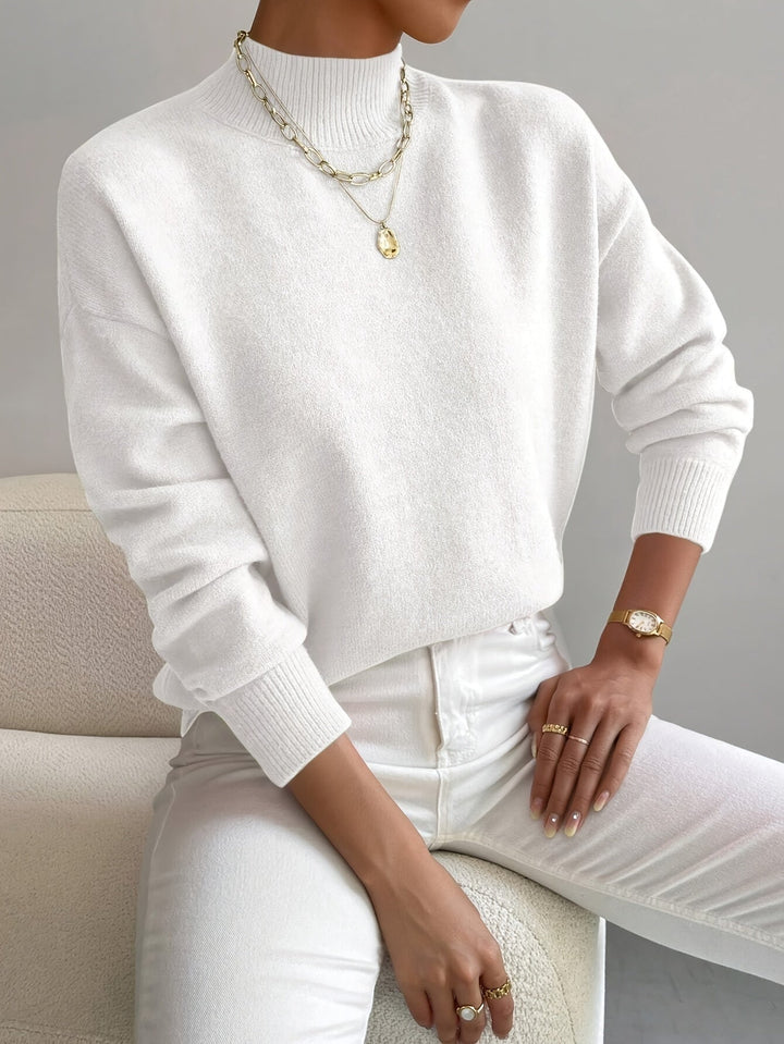 Elegant Soft Knit Turtleneck Sweater