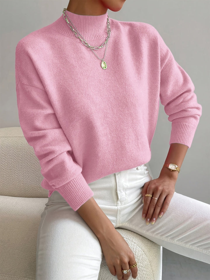 Elegant Soft Knit Turtleneck Sweater