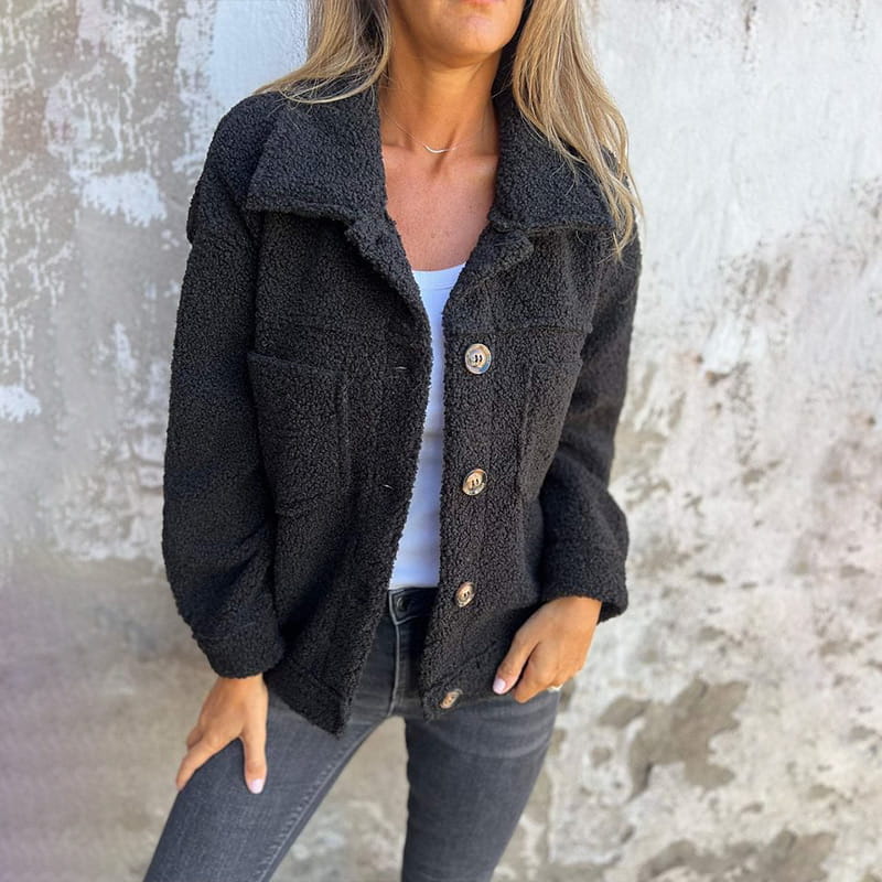 Stylish Fall Teddy Fleece Jacket