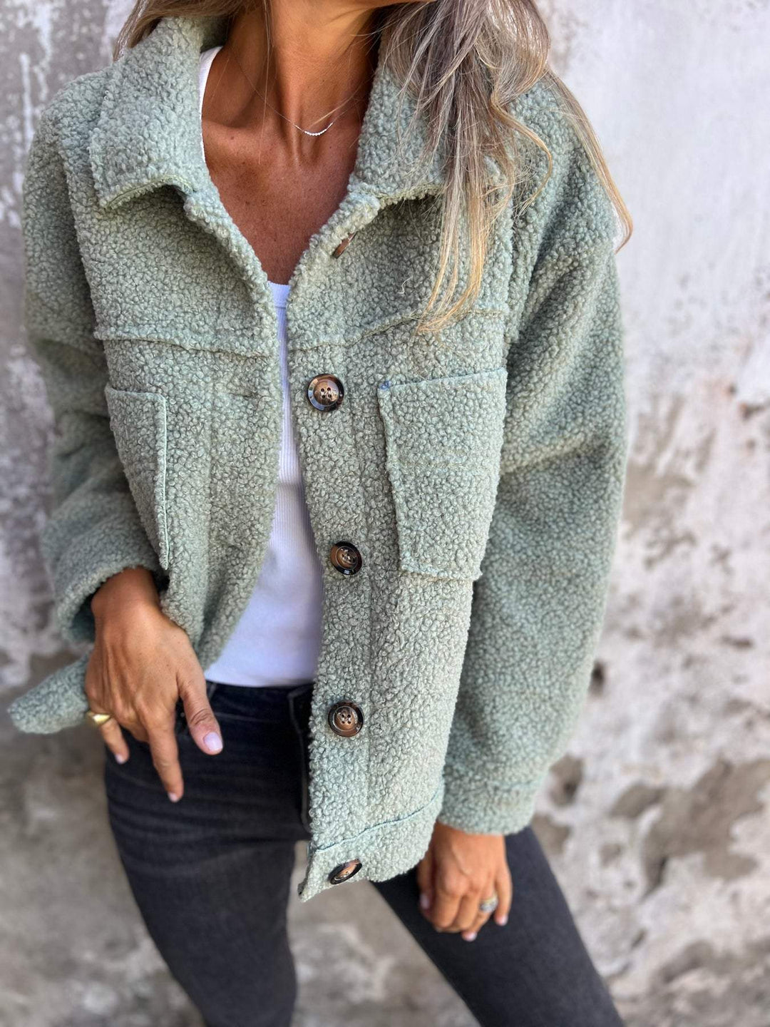 Stylish Fall Teddy Fleece Jacket