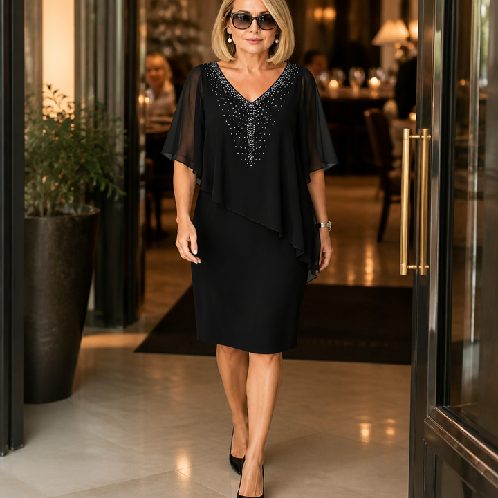 Women's Elegant Draped Dress