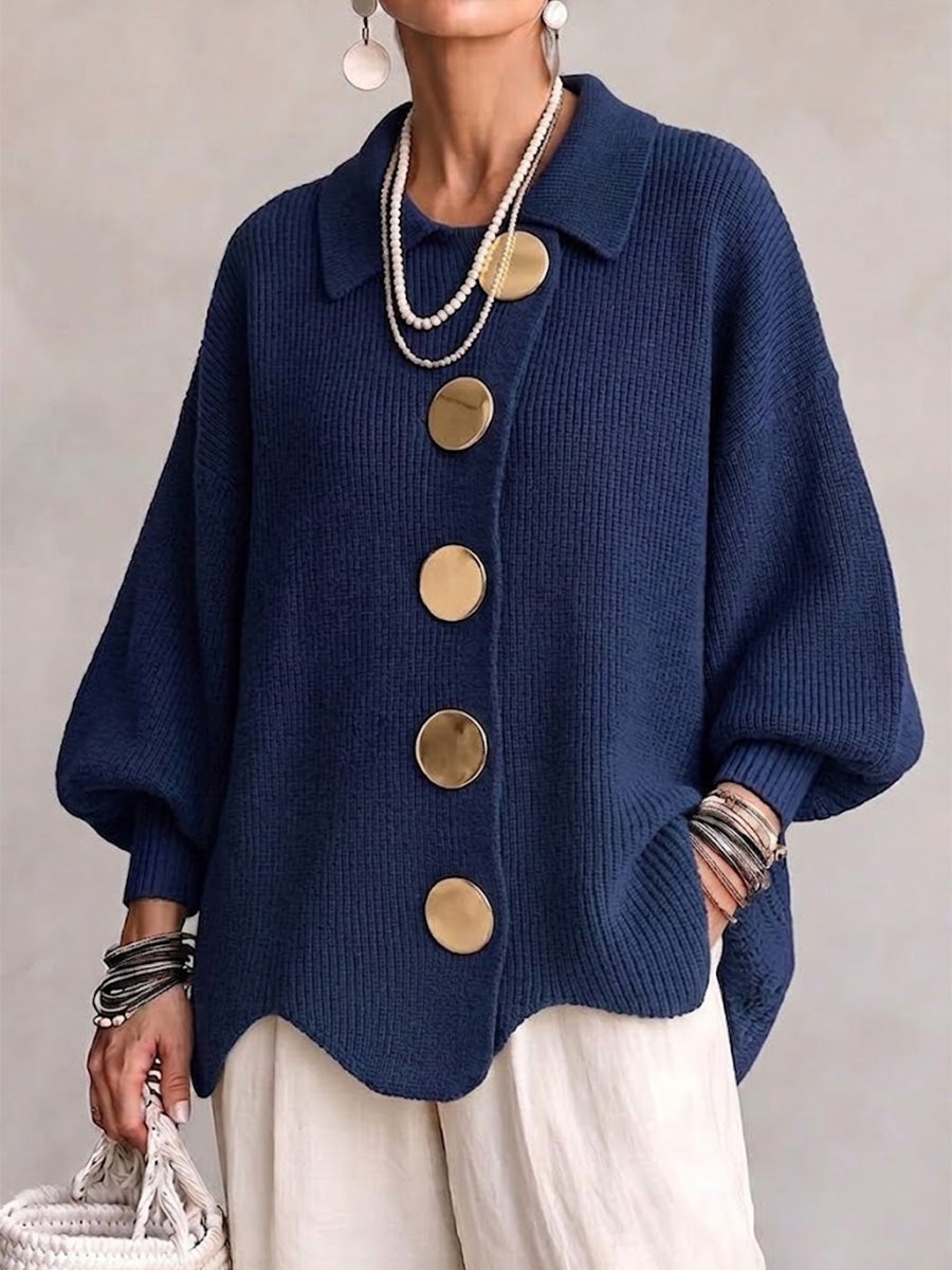 RUTH | Oversized collared cardigan