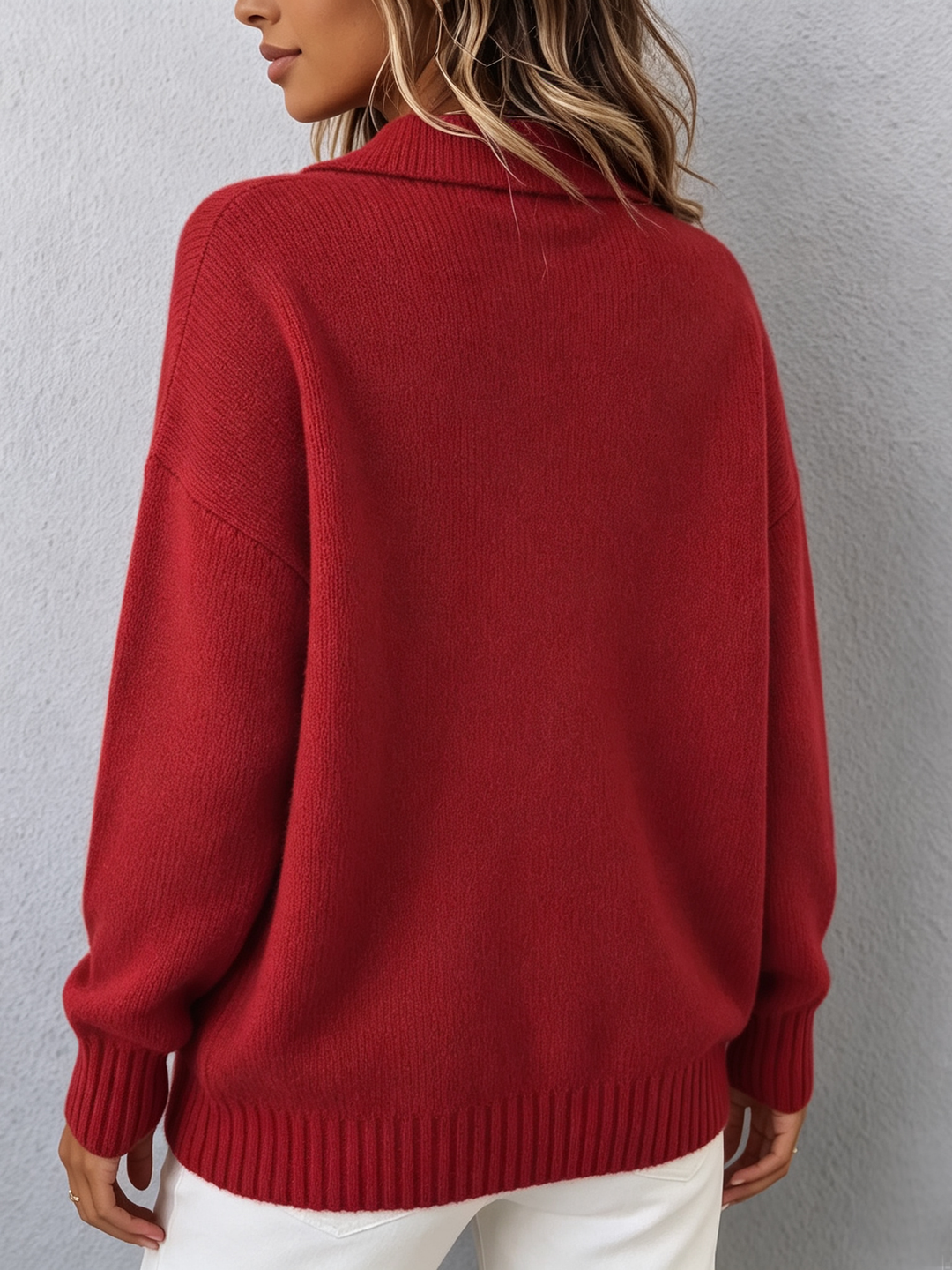 Emma | Chic Polo Knit Sweater
